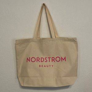 Nordstrom beauty canvas tote